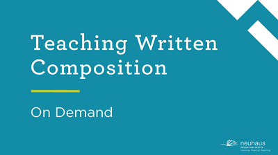 Teaching Written Composition (On Demand)
