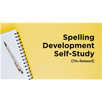 Spelling Development Self-Study (On-demand)