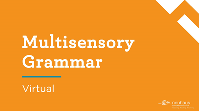 Multisensory Grammar (Virtual)