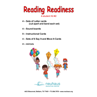 Reading Readiness Kit 2 - 4 Students - Unlaminated