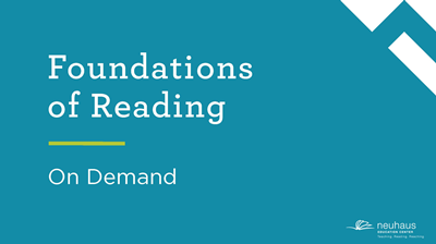 Foundations of Reading (On Demand)