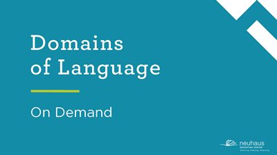 Domains of Language (On Demand)