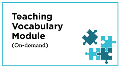 Teaching Vocabulary (On Demand)