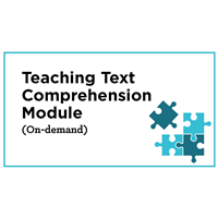 Teaching Text Comprehension (On Demand)