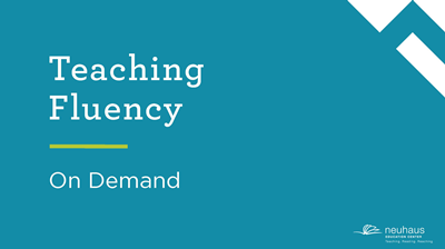 Teaching Fluency (On Demand)