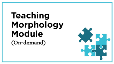 Teaching Morphology (On Demand)